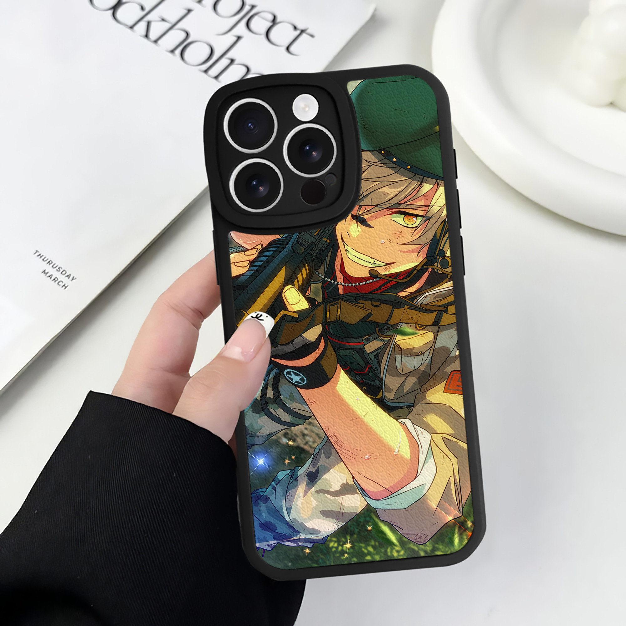 （画像用） あんさんぶるスターズ! Ensemble Stars 【iPhone 16シリーズ対応】シリコンスマホケース（レザー調） 材質：シリコン